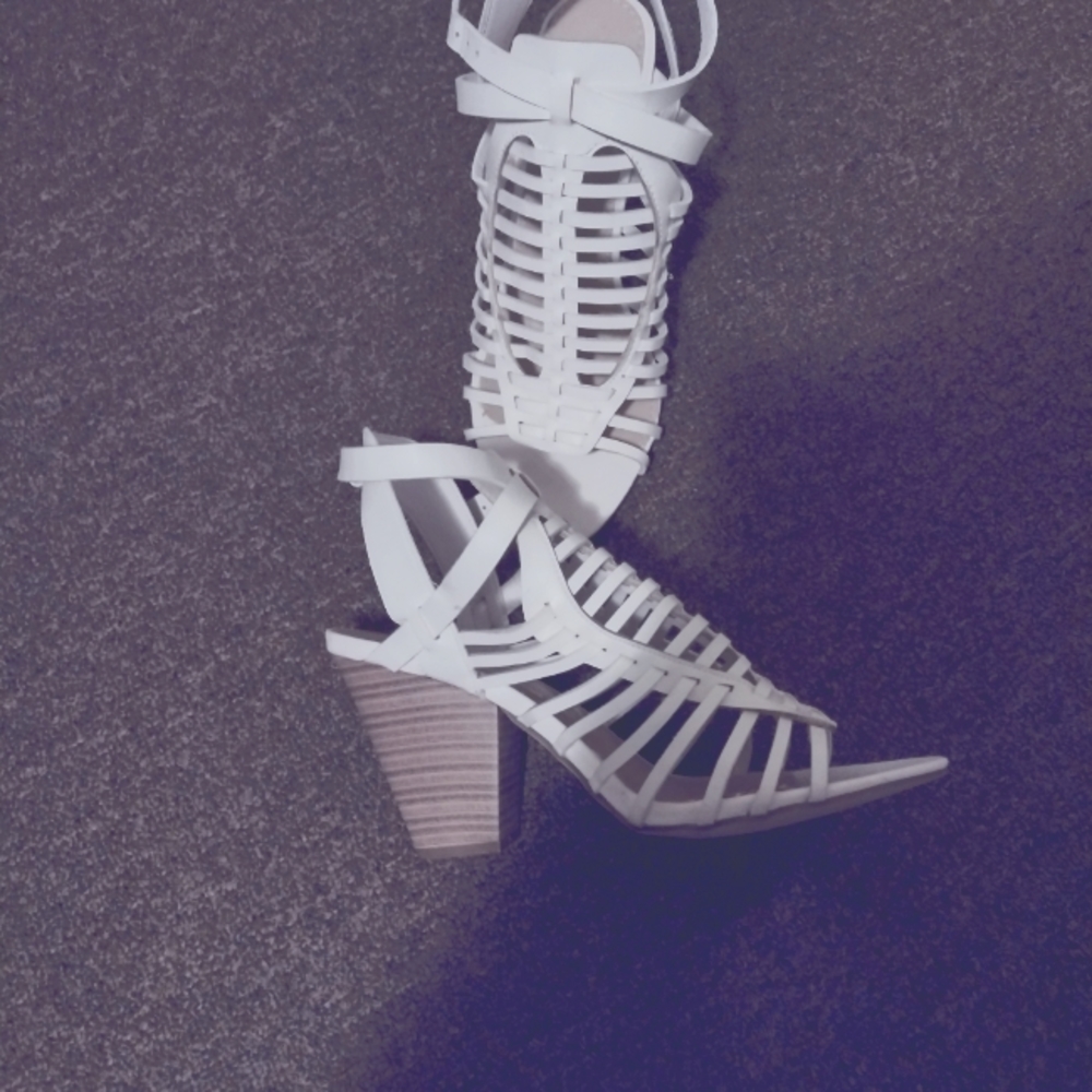 Caged sandal heels from JustFab